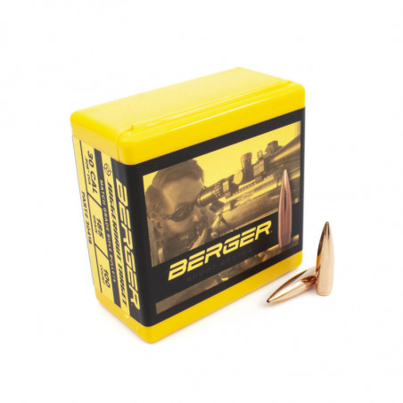 Berger 100 ogives cal.30 185 gr Juggernaut Target (500 Pk) - Précision et performance pour le tir sportif