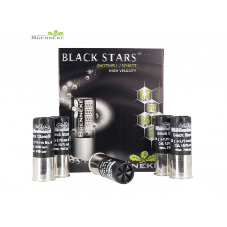 cartouches - Brenneke - Black Stars SHOTSHELL 12/70 - N°6