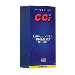 Amorces CCICCI Large Rifle 200 plaquettes de 100 amorces-Voici la CCI Large Rifle , le choix ultime pour les tireurs de précision et les sportifs passionnés ! Cette munition de haute qualité est conçue pour offrir des performances et une précision inégalées, ce qui en fait un complément essentiel à tout arsenal de tir.Fabriquées avec une attention méticuleuse aux détails, ces amorces pour pistolet sont spécifiquement conçues pour fournir des résultats constants et fiables à chaque tir. La marque CCI est réputée pour son engagement envers l'excellence, et ce produit ne fait pas exception. Que vous soyez un tireur de compétition ou un amateur de chasse, vous pouvez faire confiance au nom Winchester  pour obtenir des résultats exceptionnels à chaque fois.Conditionnement en boite de 1000 ou en boite de 100 amorces