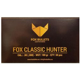 OGIVES Monometalliques  Fox Bullets 180 grains conditionnement par 50 ogives